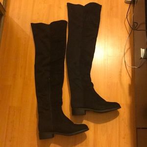 Black Over the Knee Thigh High Boots women’s 7